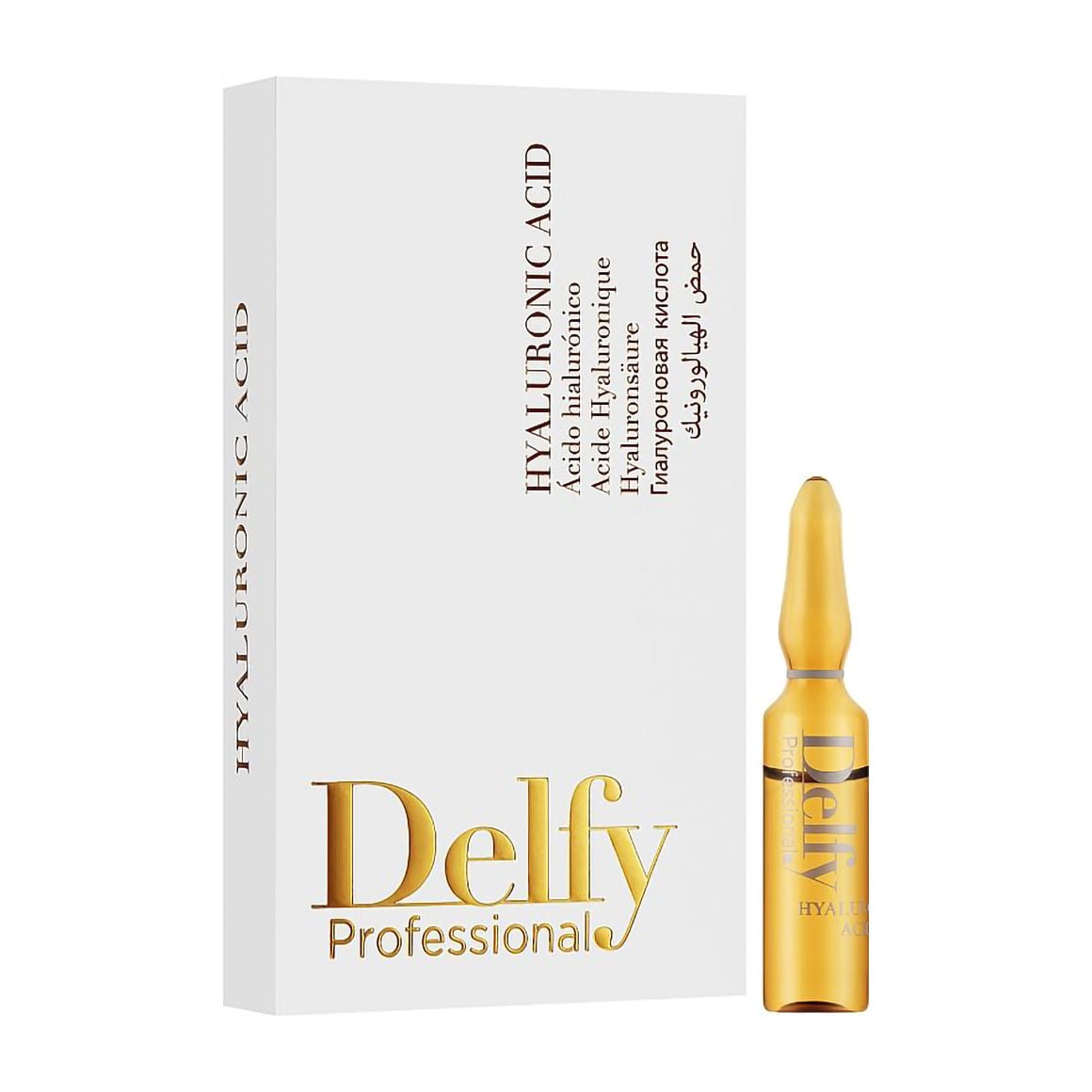 Ампули для обличчя Delfy Professional Hyaluronic Acid 10% гіалуронова кислота, 20*3 мл
